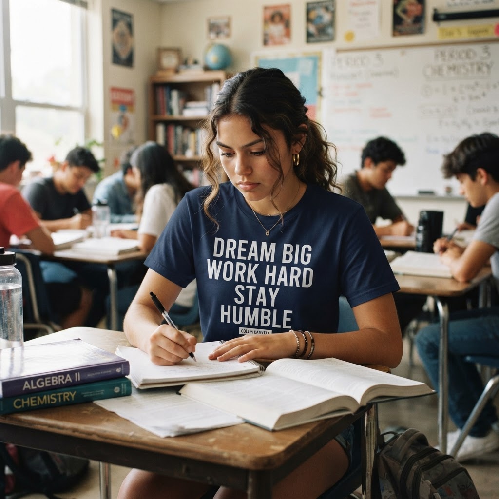 Dream Big, Work Hard, Stay Humble — Premium T-Shirt | COLLIN CAMPELL product image