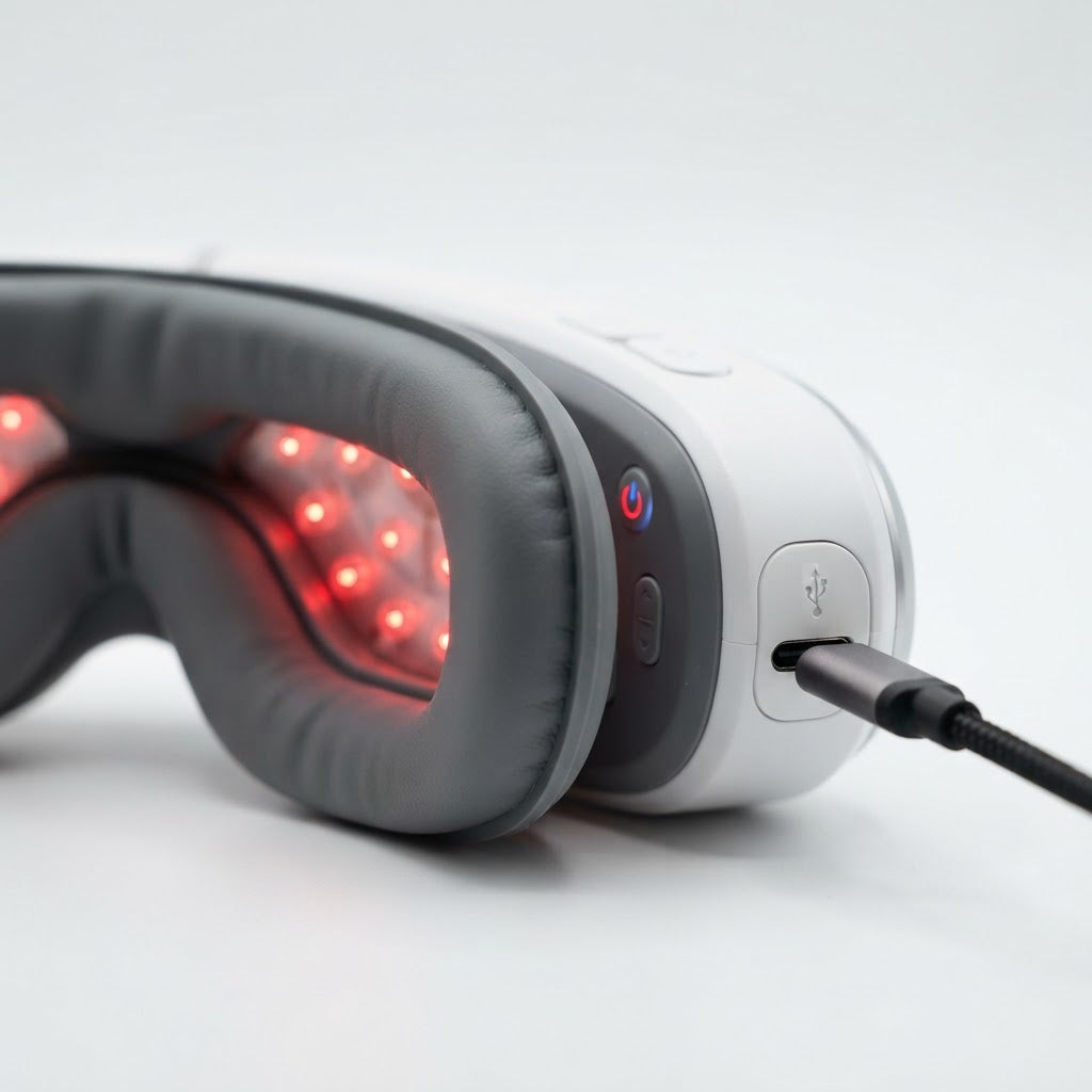 Red Light Eye Massager — Detail Close Up