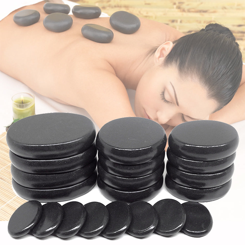 Self-Care Gift Set — Essential oil + 20pcs/set Hot stone massage body ma