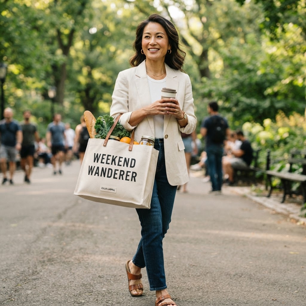 Weekend Wanderer — Premium Canvas Tote Bag | COLLIN CAMPELL product image