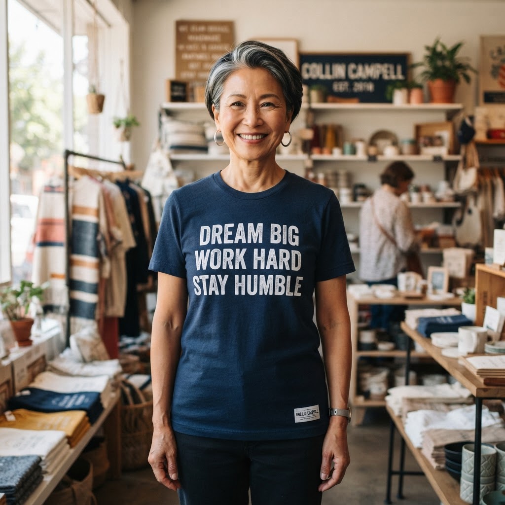 Dream Big, Work Hard, Stay Humble — Premium T-Shirt | COLLIN CAMPELL product image