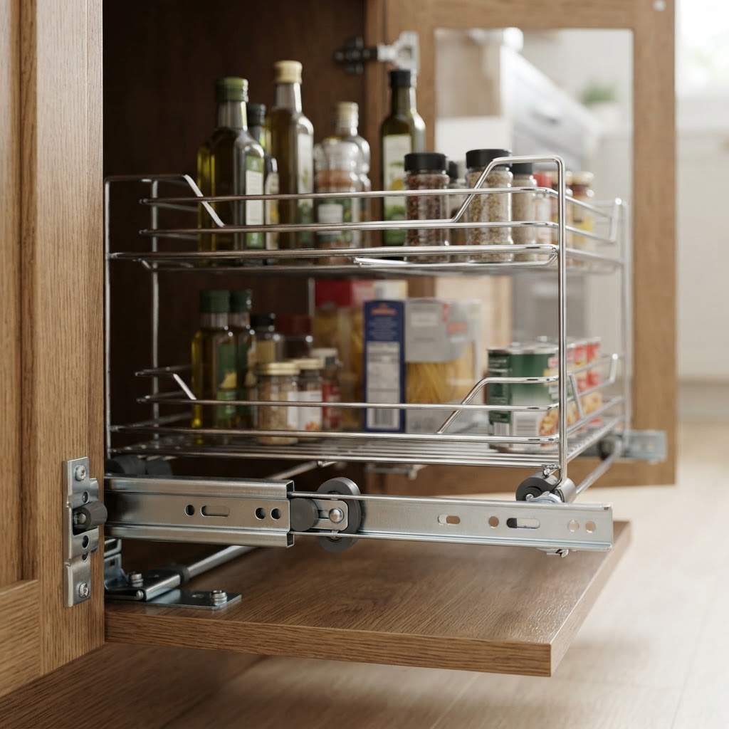 Pull-Out Pantry Organizer Rack