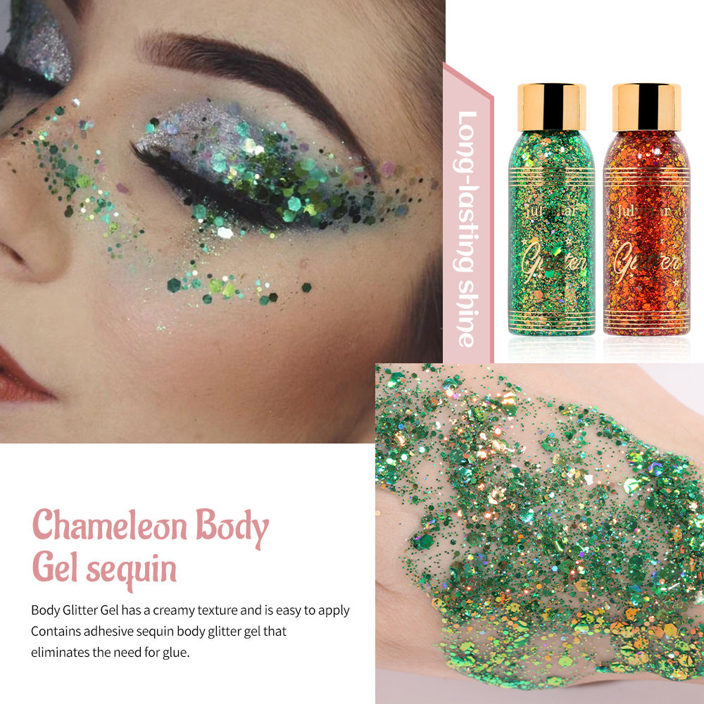Makeup Gel Chameleon Shining Liquid Eye Shadow Stage Makeup Face Body Explosion Shining Eye Shadow
