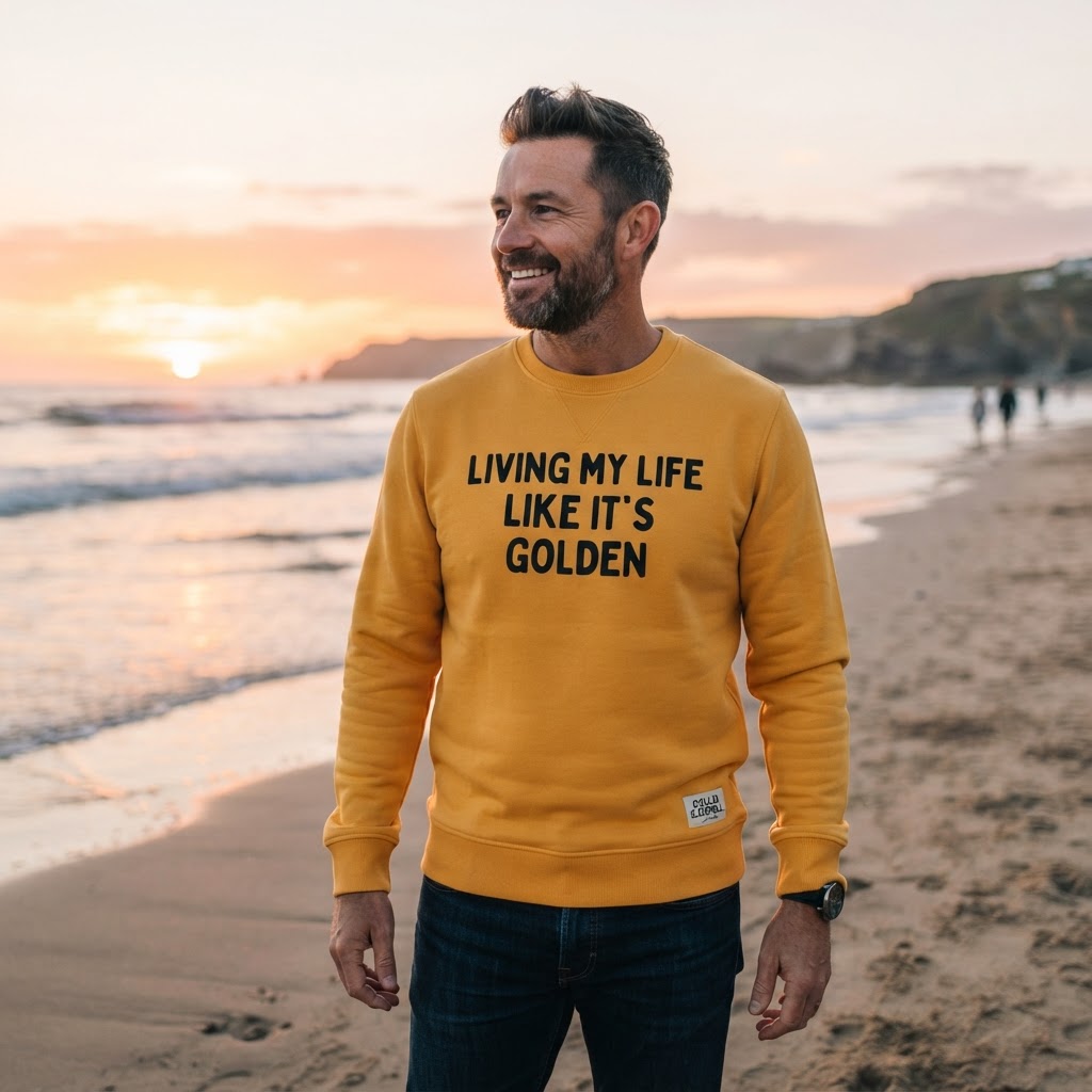 Living My Life Like It's Golden — Premium Sweatshirt | COLLIN CAMPELL product image