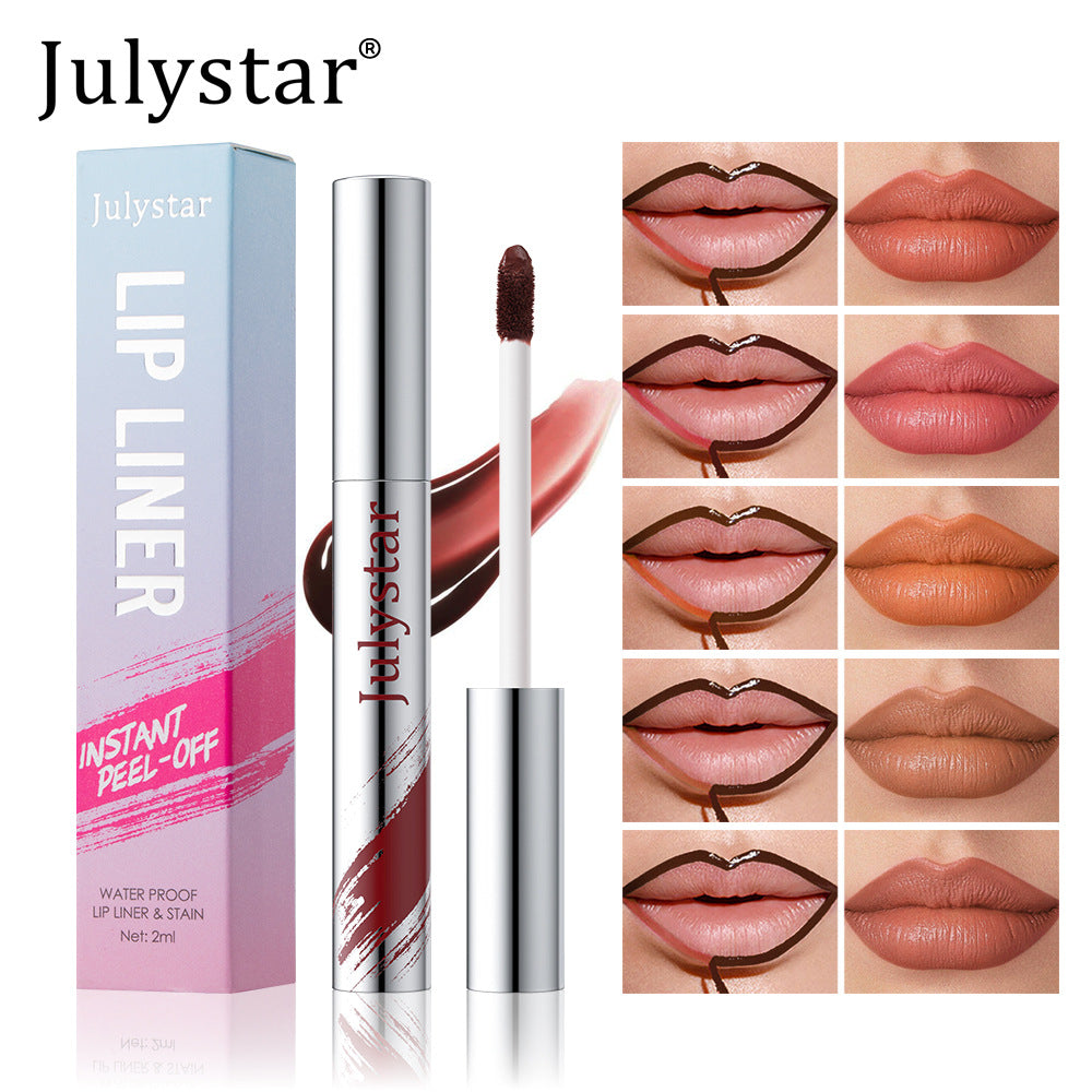 Tear And Pull Lipliner Peel Off Lip Liner Matte, Not Easy To