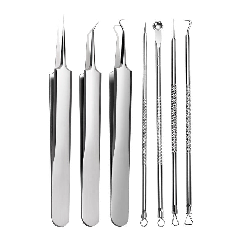 Pimple-removal Needle Set Blackhead-removing Tweezers Tool