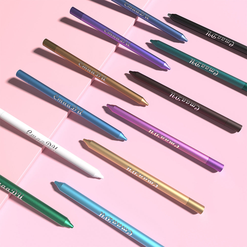 Portable 12-Color Home Use Butterfly Wing Eyeshadow Eyeliner