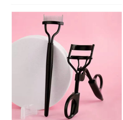 Semi-arc Steel Tooth Brow Groomer Double Head Concealer Brush