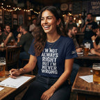 I'm Not Always Right But I'm Never Wrong — Premium T-Shirt | COLLIN CAMPELL product image