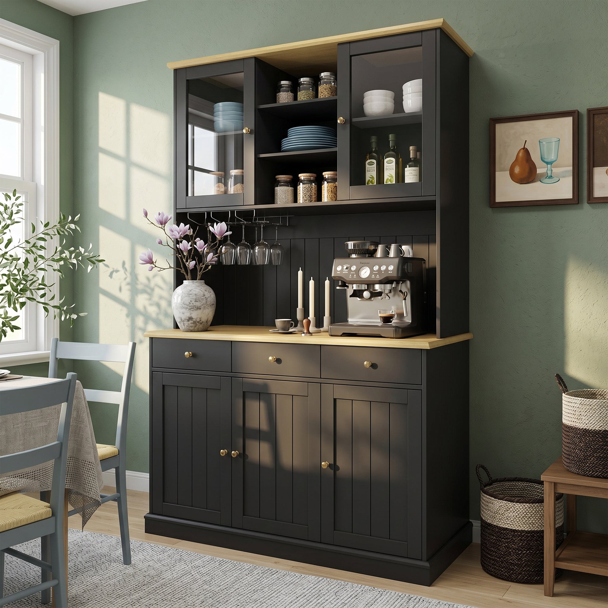 Tall Kitchen Cabinet 120x40x191cm — Modern Storage