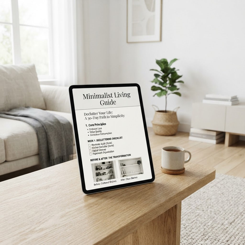 Digital preview of Minimalist Living Guide - Digital Download