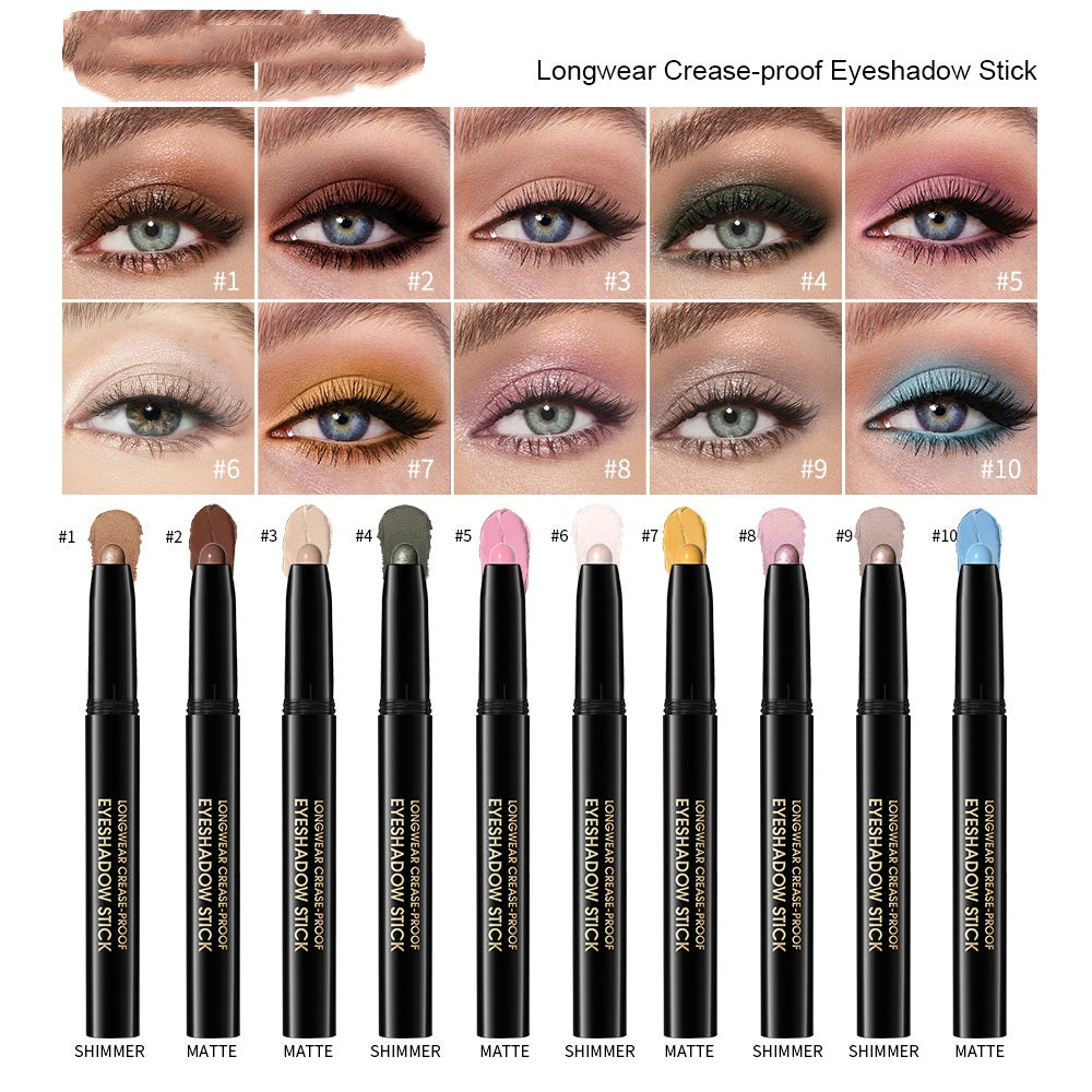 Matte Pearl Gradient Eyeshadow Lazy Style Eyeshadow Pencil