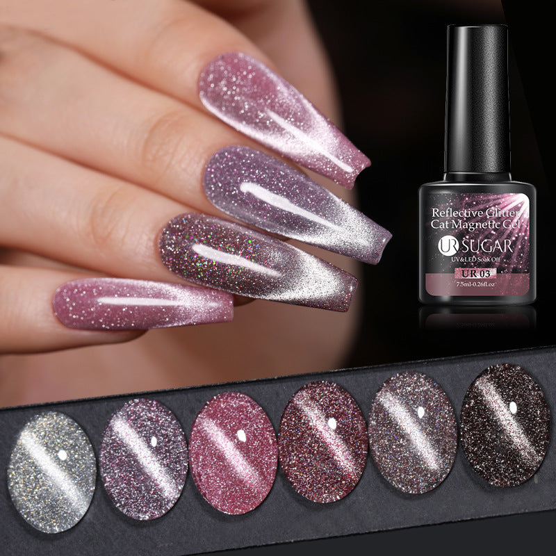 Nail Care Gift Set — Nail Art Nail Art Nail Polishing Na + Laser Cat's Eye Gel Nail Polish