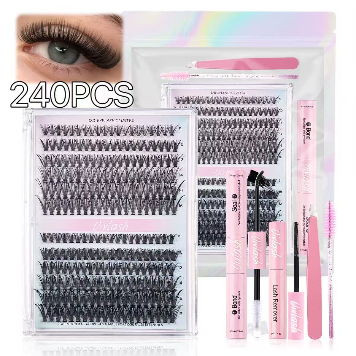 Cross-border Bestseller 30D40D Single-cluster False Eyelashes