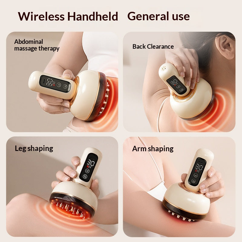 Electric Meridian Brush EMS Pulse Massager For Shoulder And Neck