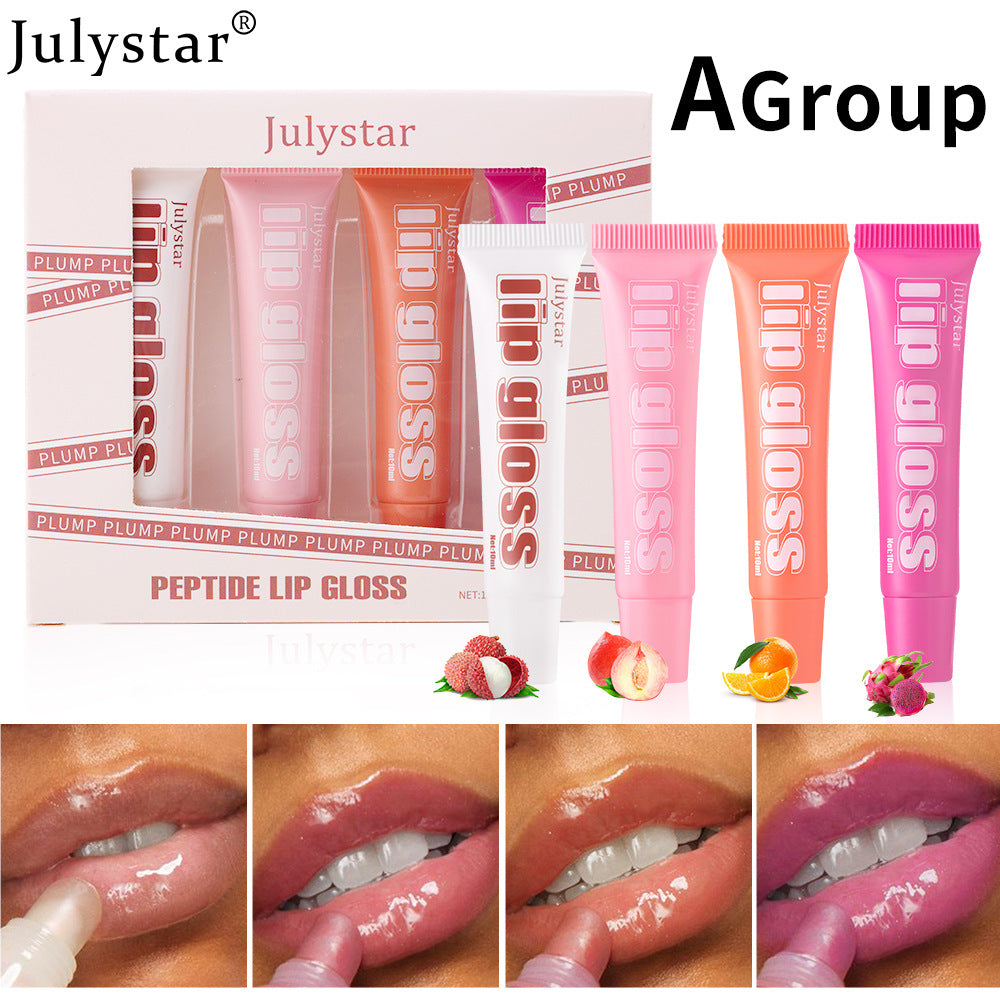 Lip Moisturizing Fruit Flavor Lip Honey 4-piece Set Lip Glaze