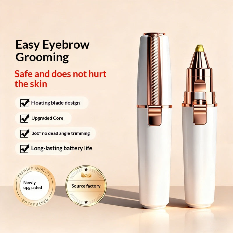 Hair Care Gift Set — Nose And Ear Hair Trimmer For Men A + Ginger King Strong Root Shampoo 30m
