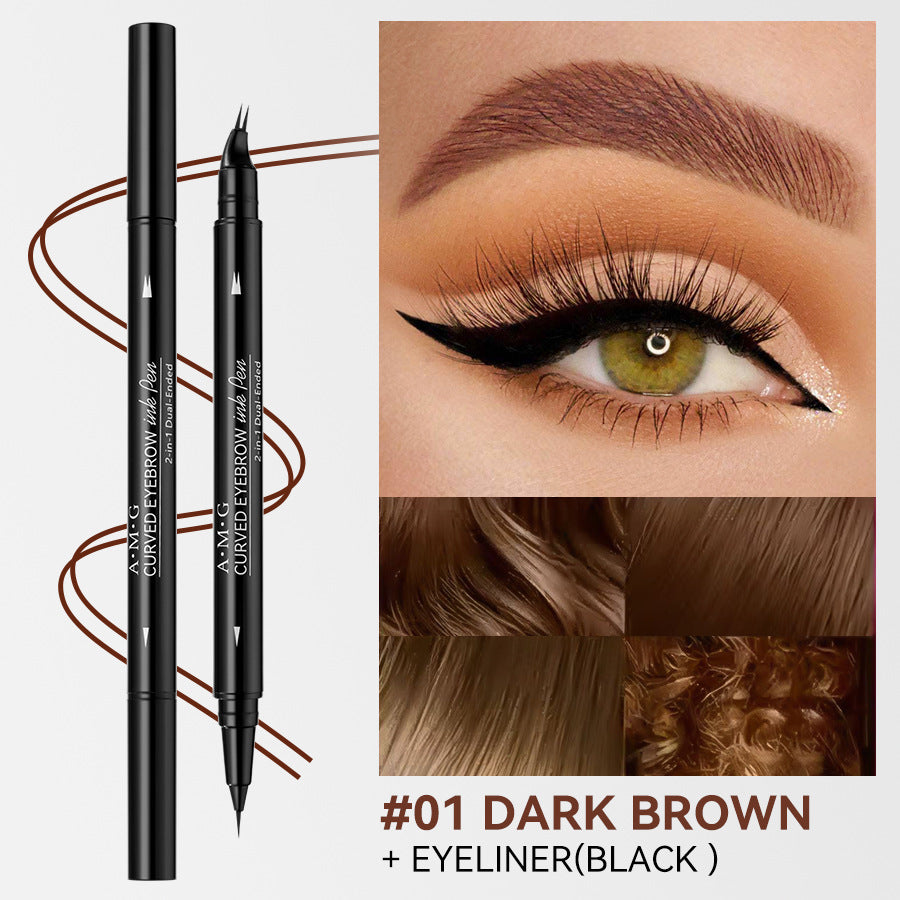 Double-ended Brow Pencil And Eyeliner 2-in-1