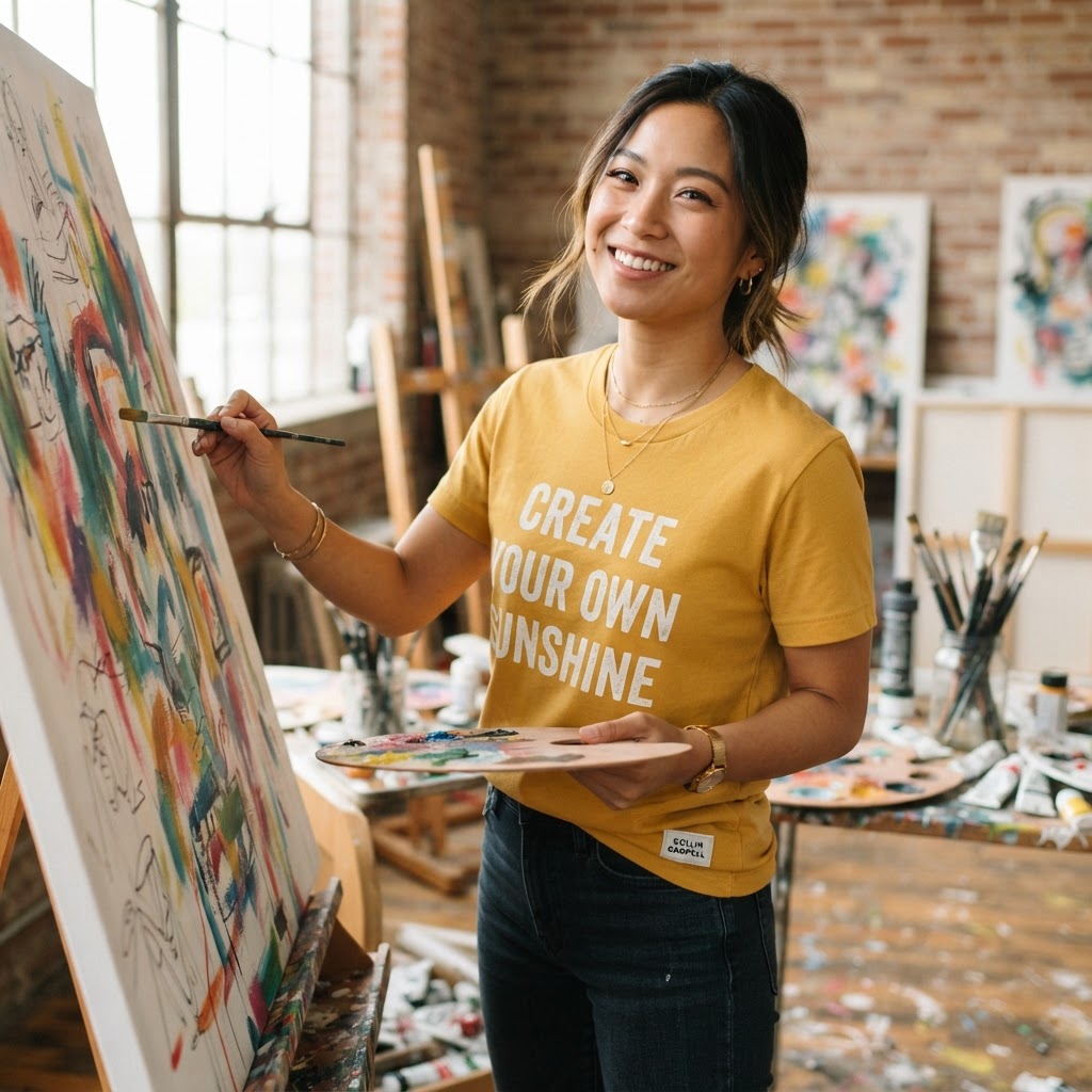 Create Your Own Sunshine — Premium T-Shirt | COLLIN CAMPELL product image