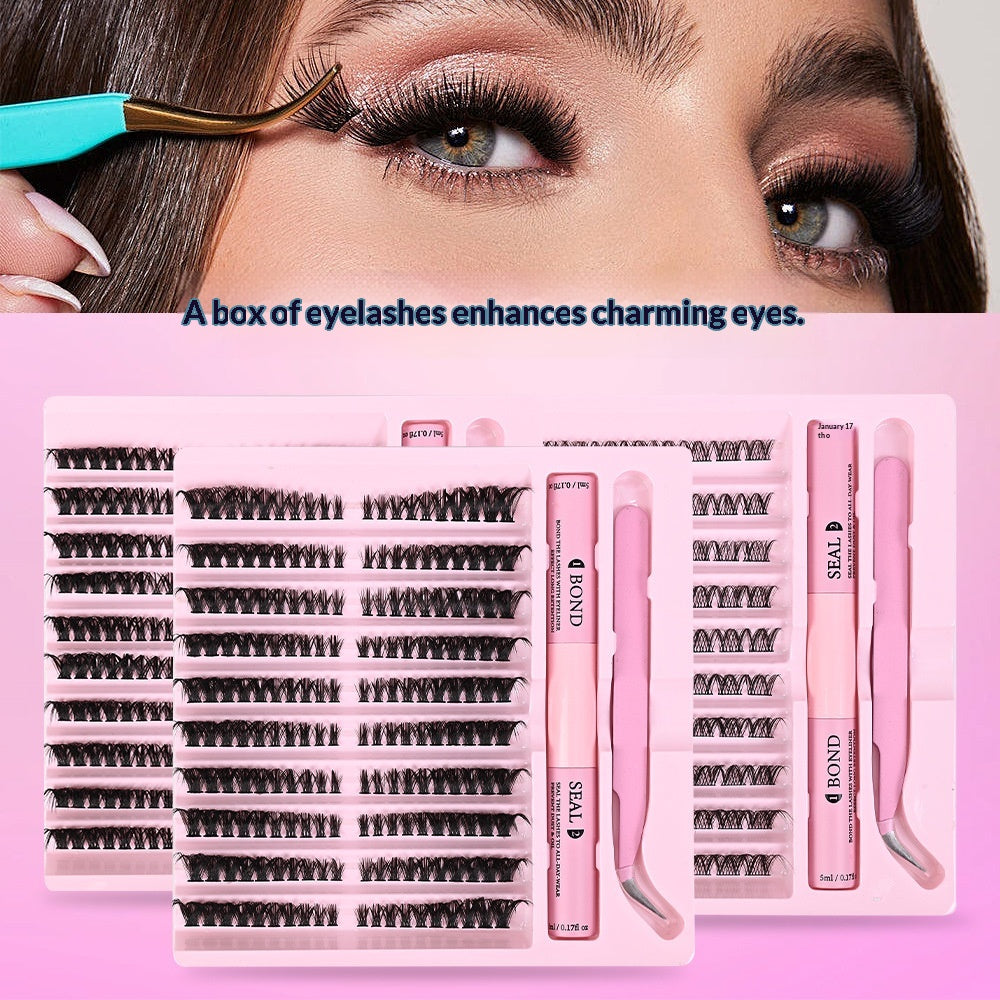 Glam Gift Box — U Type Electric Toothbrush Children + Segmented Single-Cluster DIY Eyelas