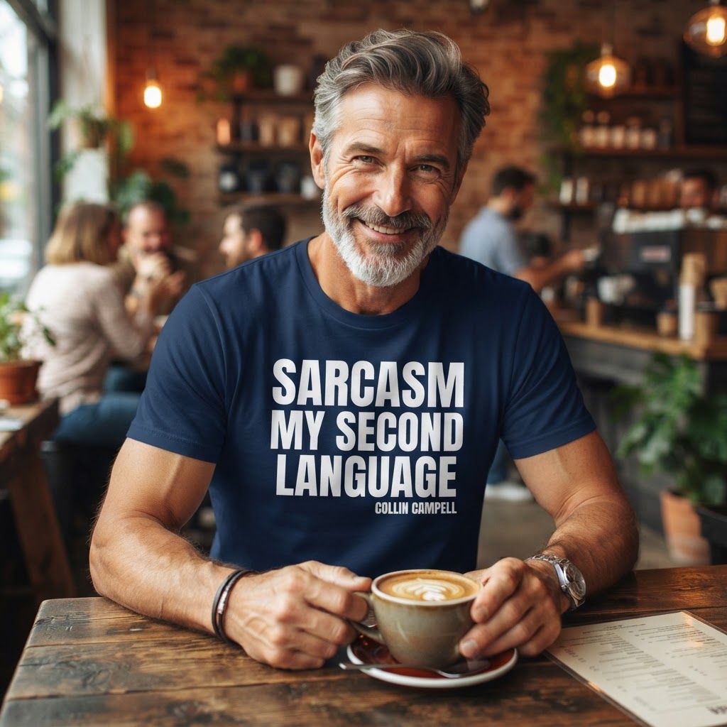 Sarcasm My Second Language — Premium T-Shirt | COLLIN CAMPELL product image