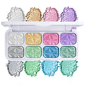 8 Colors Macaron Chameleon Eye Shadow Plate,Shimmer, Glitter