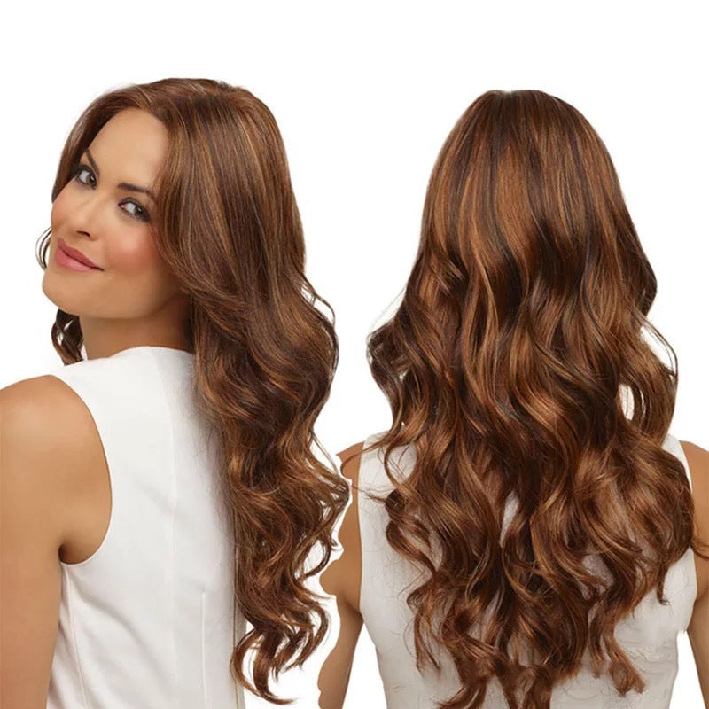 Hair Care Gift Set — European and American fashion wigs + Rechargeable Waterproof Head Massag