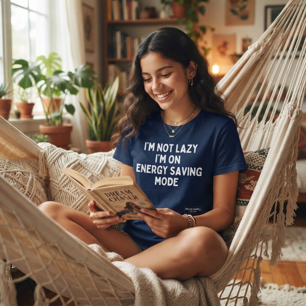 I'm Not Lazy I'm on Energy Saving Mode — Premium T-Shirt | COLLIN CAMPELL product image