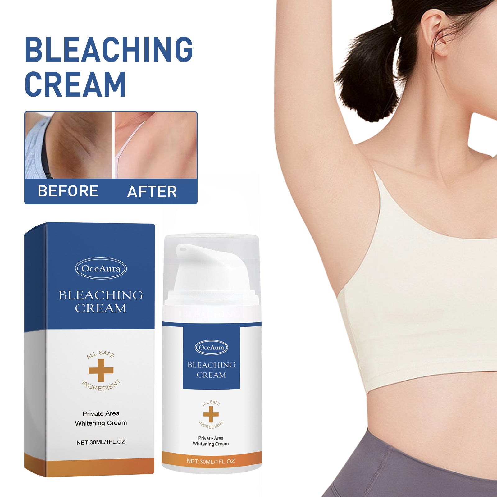 OceAura Body Care Cream - Gentle Moisturizing Daily Hydrating Body Cream