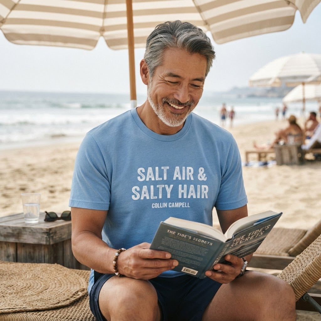 Salt Air & Salty Hair — Premium T-Shirt | COLLIN CAMPELL product image