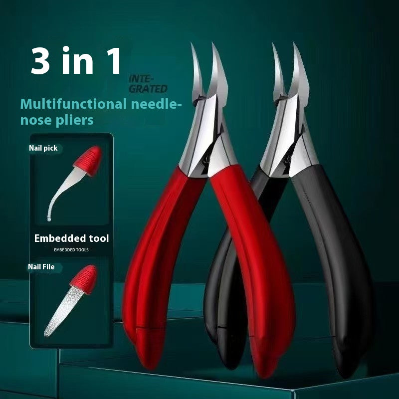 Nail Care Gift Set — No-bake Long-lasting Quick-drying P + Ingrown Nail Bent Nose Plier Pedicu