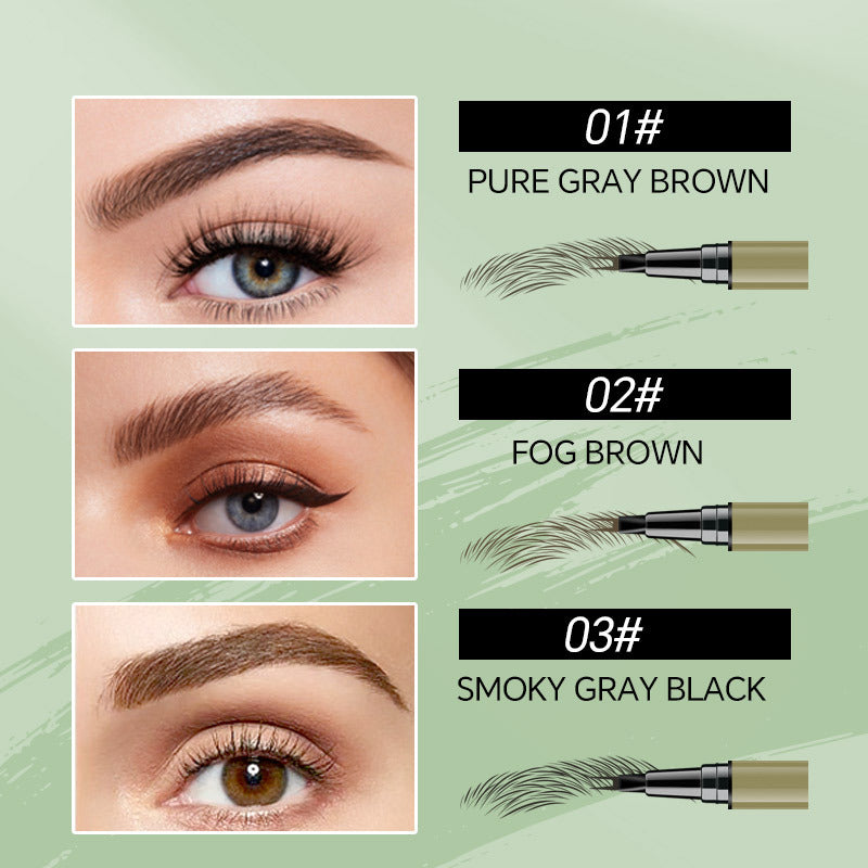 Two Fork Eyebrow Pencil Waterproof Not Smudge Very Fine Liquid Eyeliner