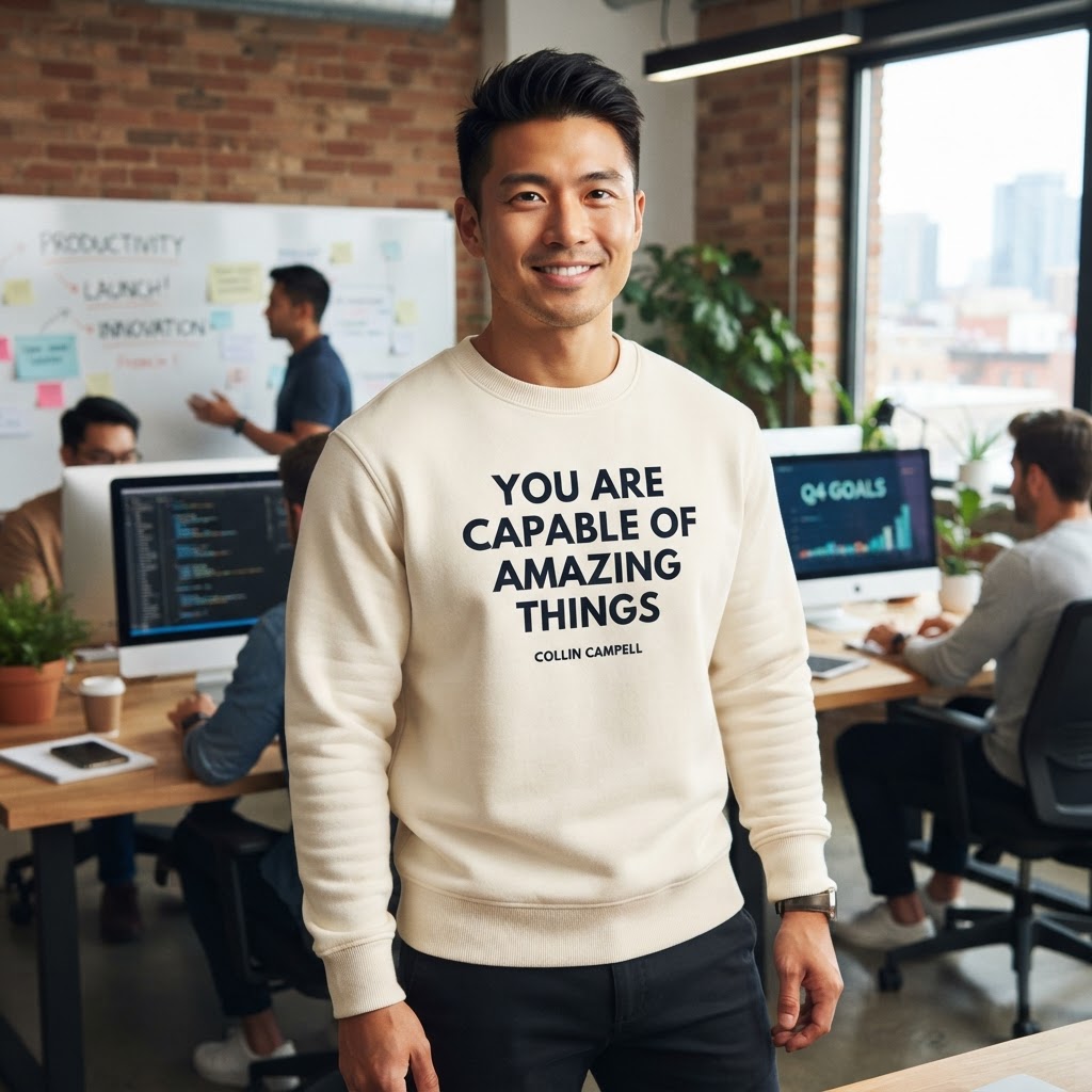 You Are Capable of Amazing Things — Premium Sweatshirt | COLLIN CAMPELL product image