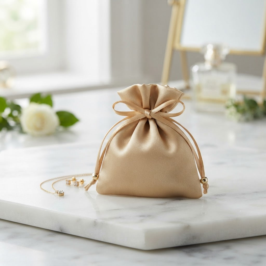 Silk Jewelry Pouch — Large