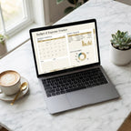 Digital preview of Budget & Expense Tracker - Digital Download on device