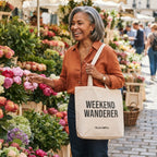 Weekend Wanderer — Premium Canvas Tote Bag | COLLIN CAMPELL product image