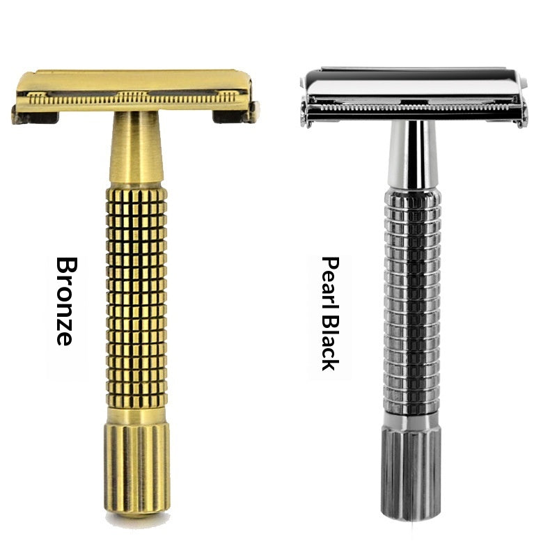 Hair Care Gift Set — Mens Vintage Manual Razor Shaving K + Home Laser Hair Removal Device + Hair Removal Care Oil
