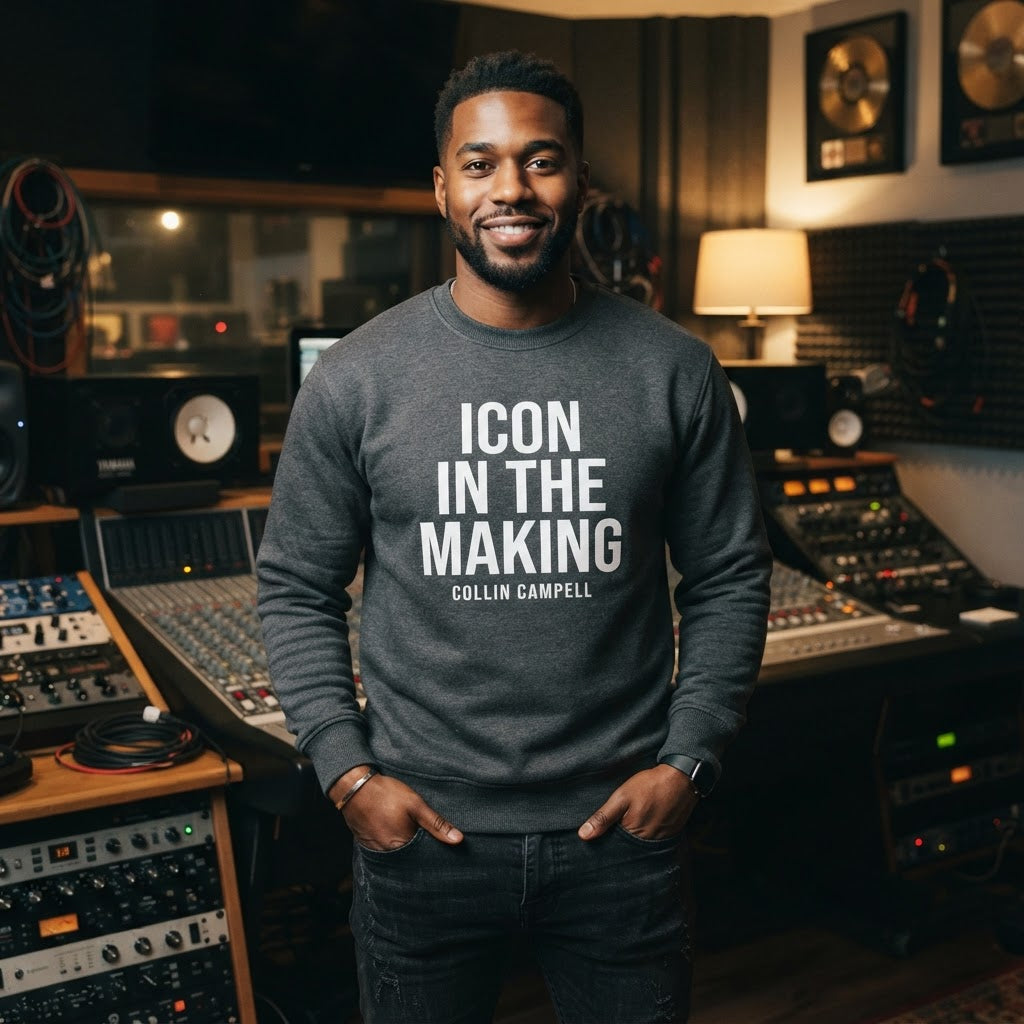 Icon in the Making — Premium Sweatshirt | COLLIN CAMPELL product image