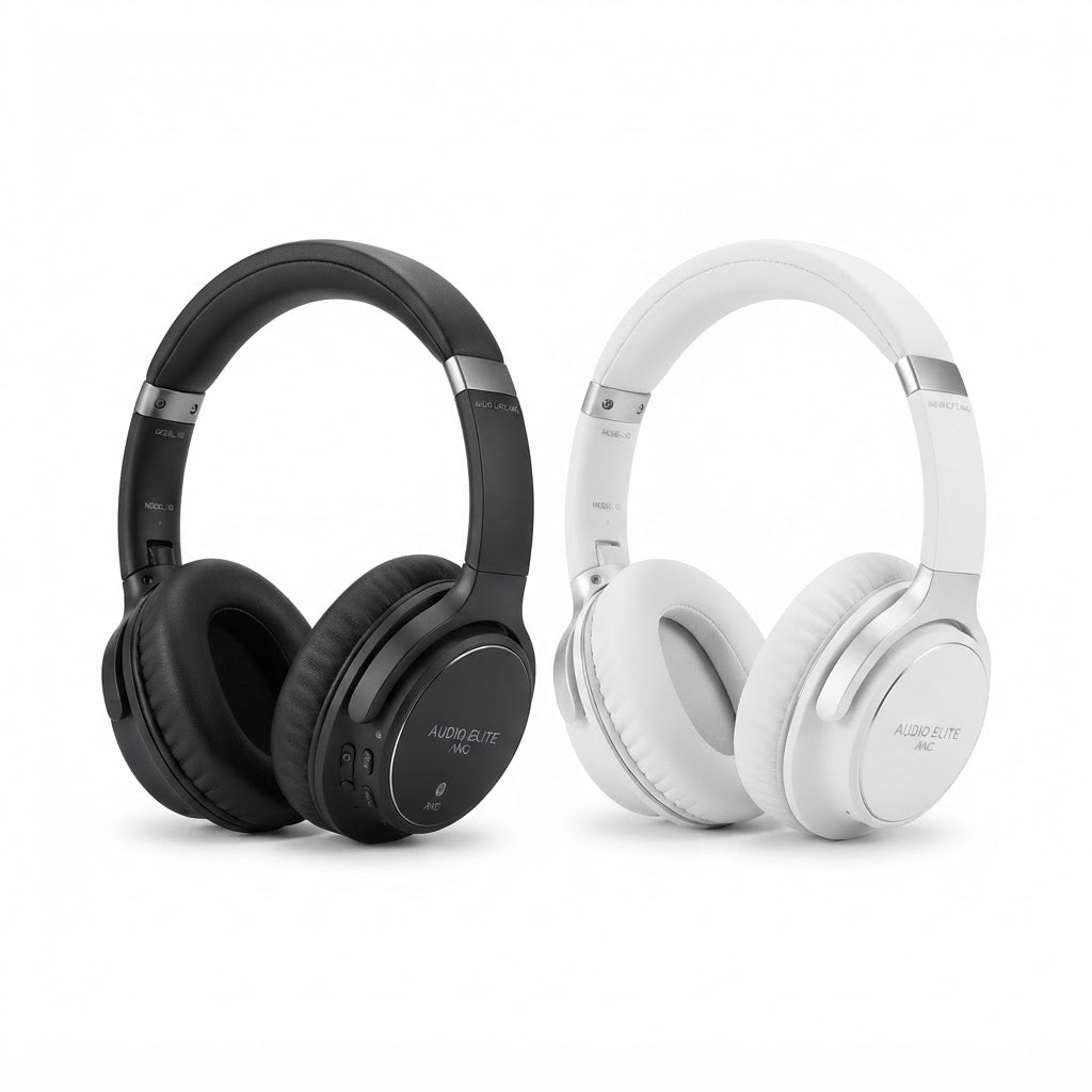 Wireless Noise-Cancelling Study Headphones — Foldable Over-Ear Bluetooth 5.0