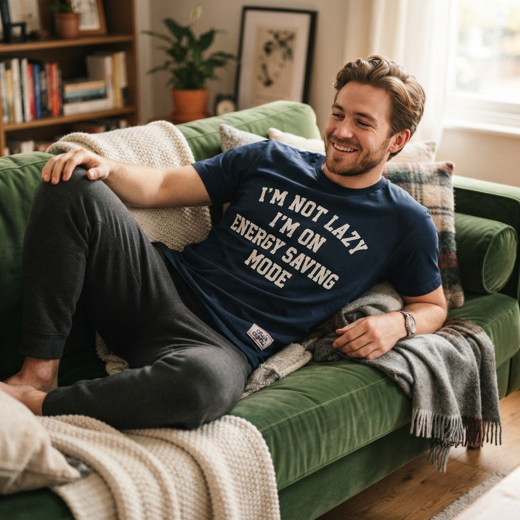 I'm Not Lazy I'm on Energy Saving Mode — Premium T-Shirt | COLLIN CAMPELL product image