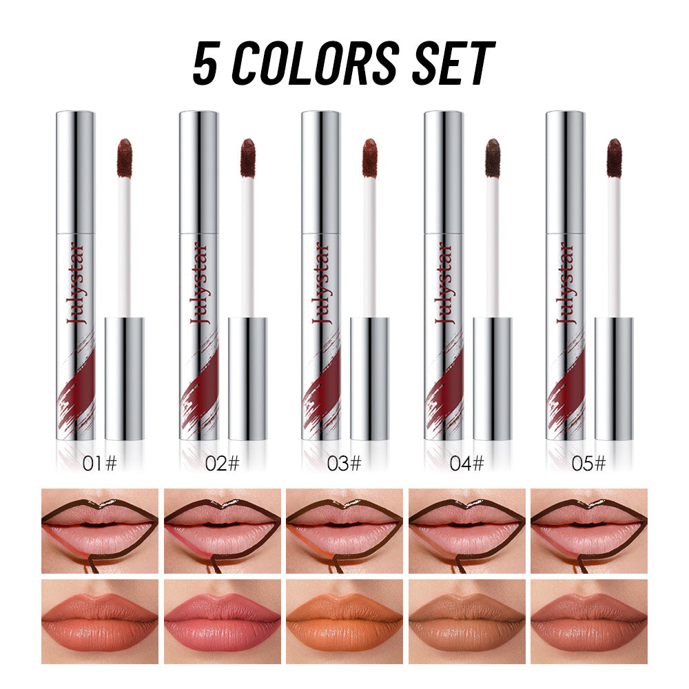 Tear Off Lip Color Suit Matte Durable Fog Surface Lip Glaze Tear