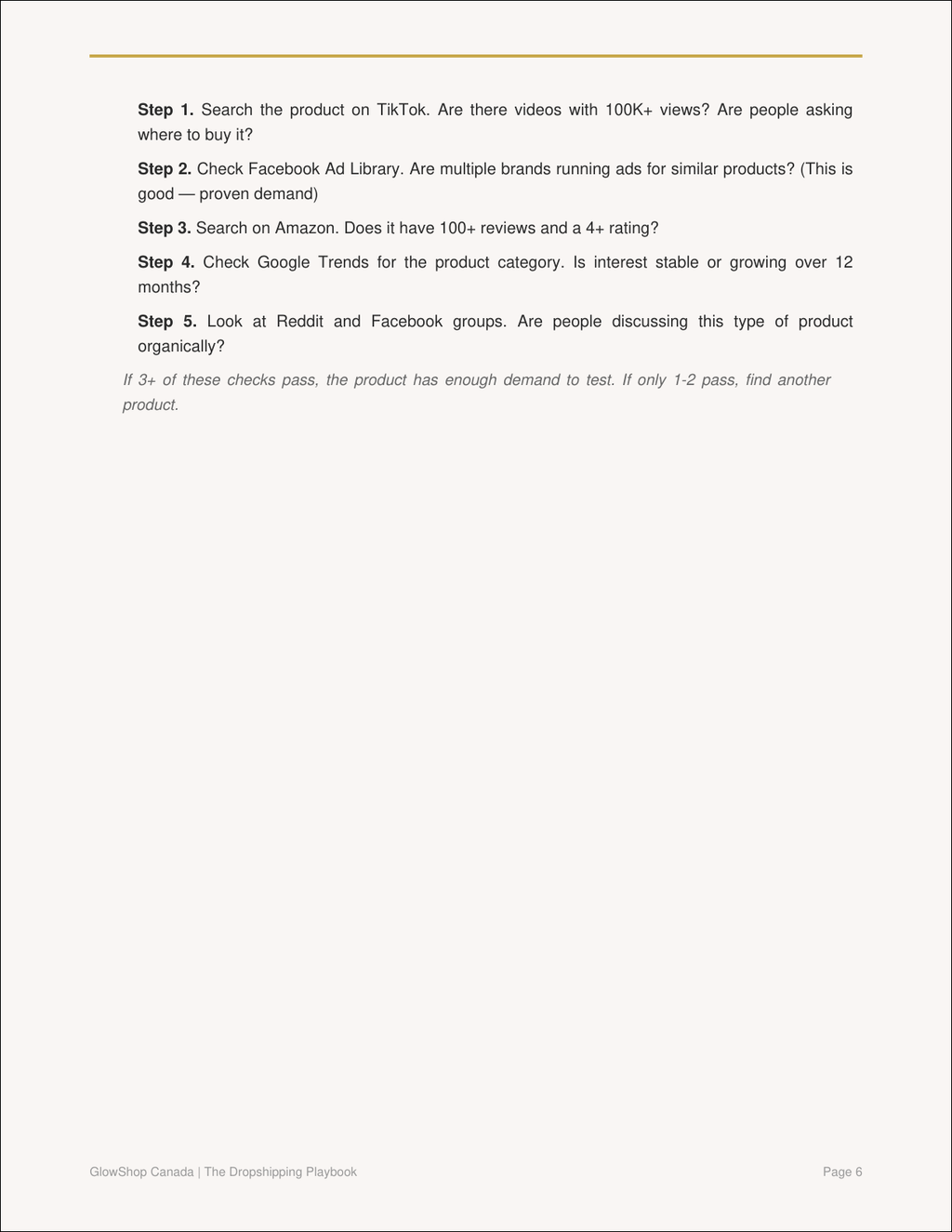 Preview: Product Research