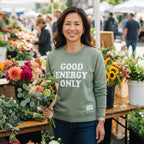 Good Energy Only — Premium Crewneck Sweatshirt | COLLIN CAMPELL product image