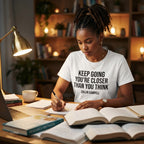 Keep Going You're Closer Than You Think — Premium T-Shirt | COLLIN CAMPELL product image