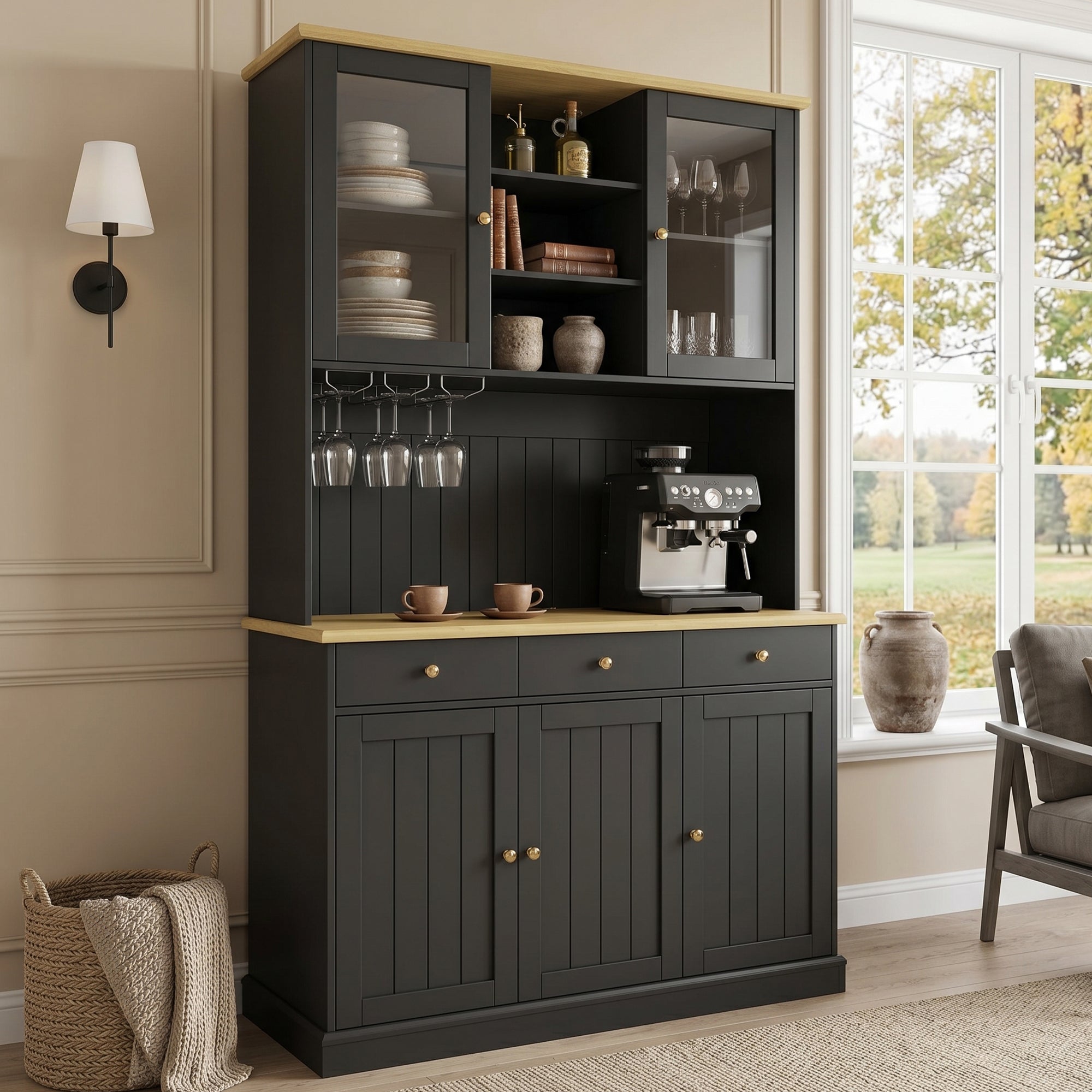 Tall Kitchen Cabinet 120x40x191cm — Modern Storage