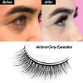 1 Pair Self Adhesive Eyelashes Reusable 3D False Lashes Easy To