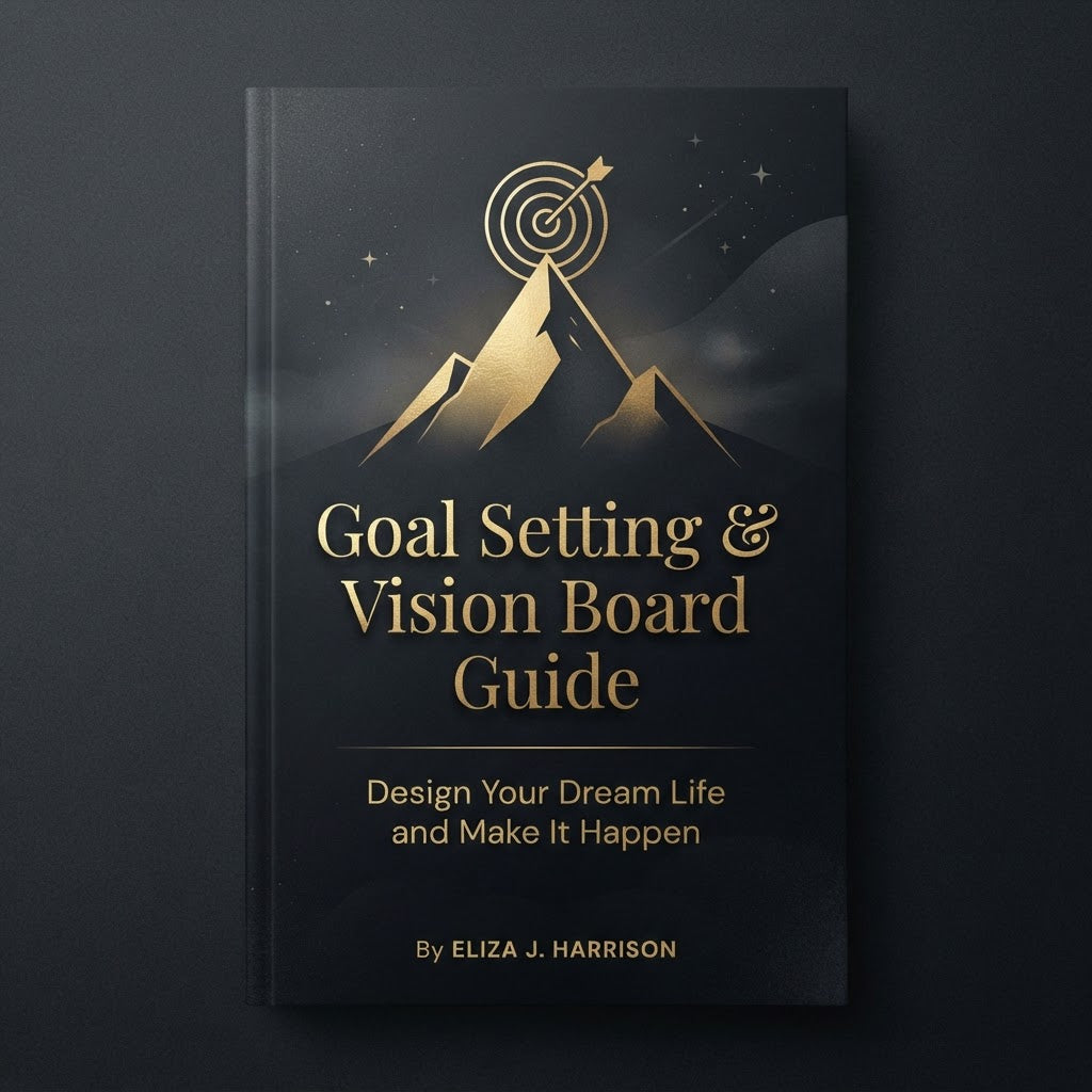 Goal Setting & Vision Board Workbook - Digital Download