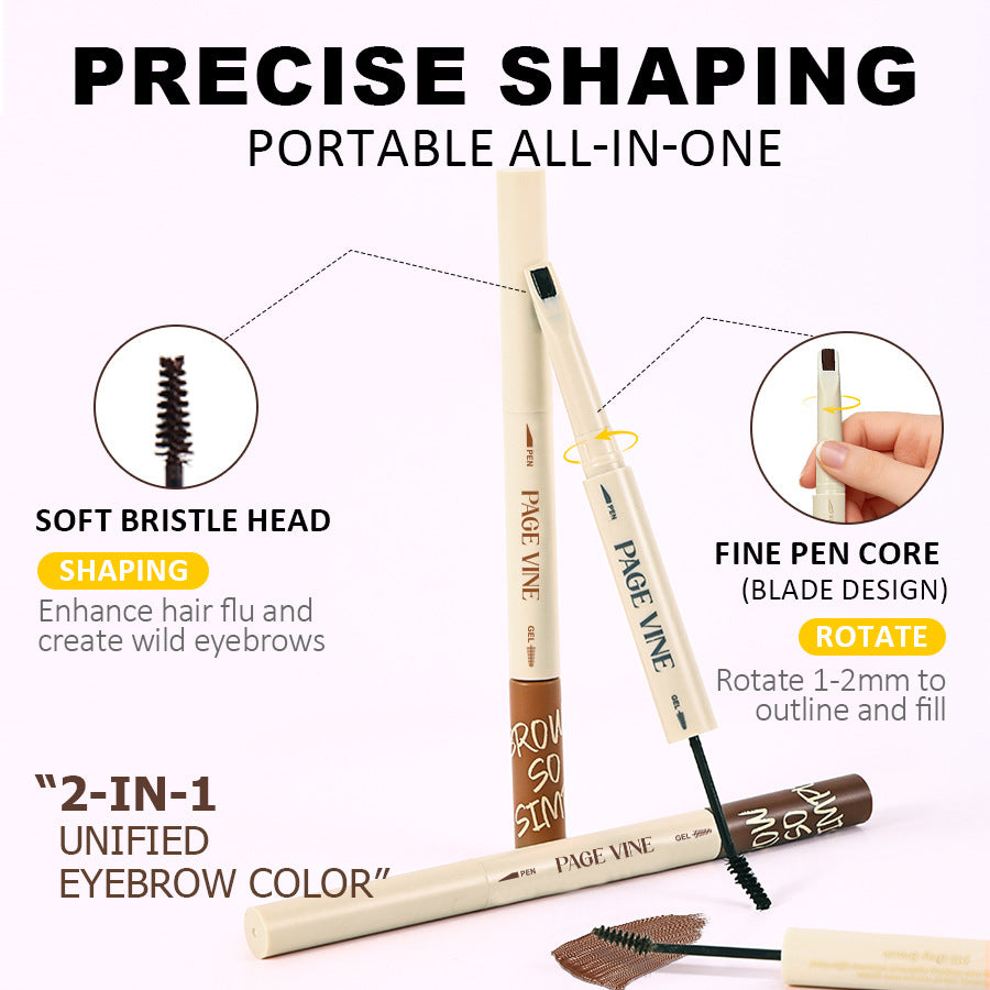 Double-ended Eyebrow Trimmer Liquid Mascara Brush