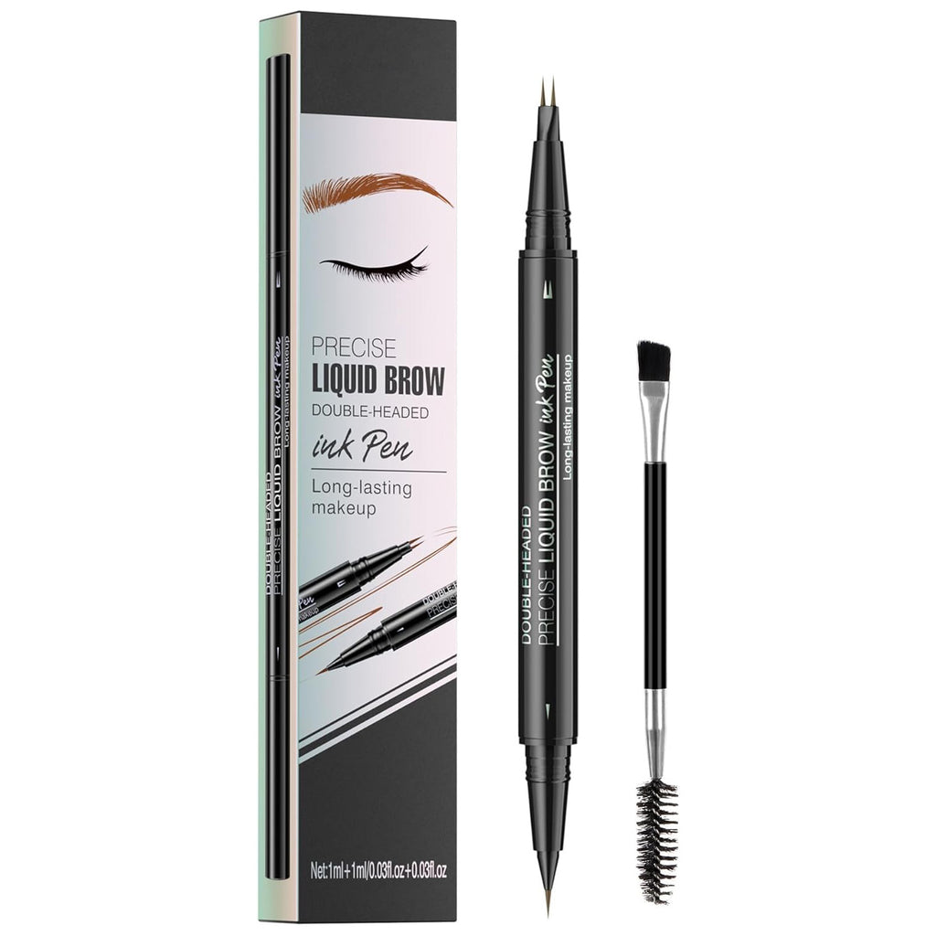 Microblading Eyebrow Pencil ,2-in-1 Dual-Ended Eyebrow Pen With