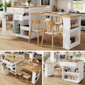 Extendable Bar Table with Storage — 122 to 195cm